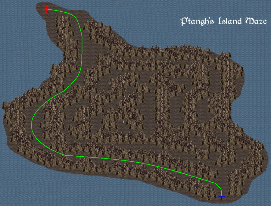 Les montagnes précédent l'île de la liche, Makrsh P'Tangh