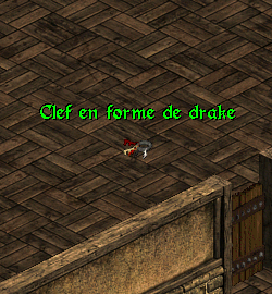 Clef en forme de drake